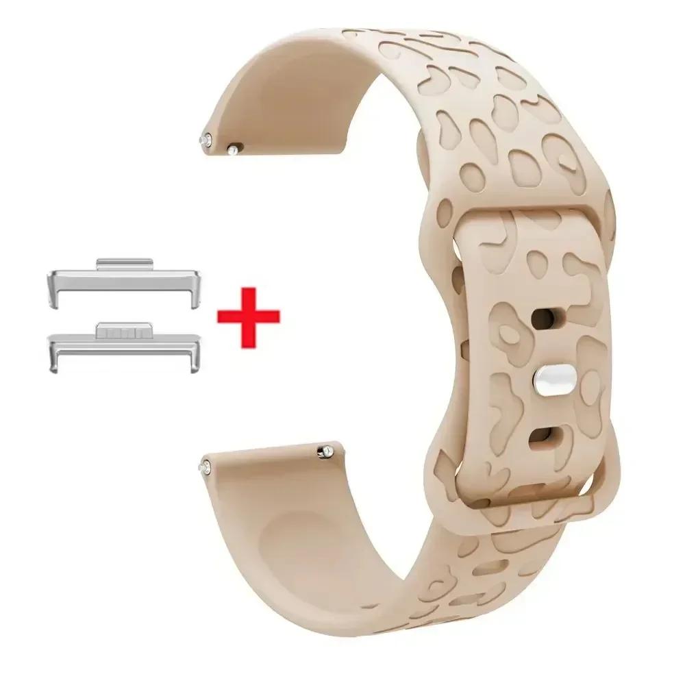Für Huawei Watch Fit 4/3 Armband Leopardenmuster-Riemen Für Huawei Fit 4 pro Silikon Graviertes Band Armband Austauschbares Uhrenarmband