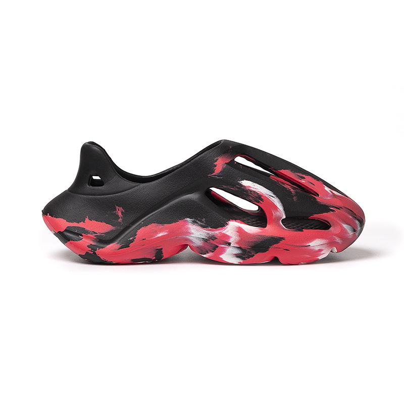 EVA Men's Color Block Trend Sandals - Creative National Tide Beach Shoes with Thick Sole