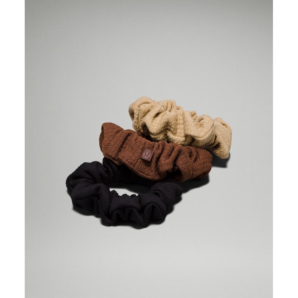 

Lululemon Поднимающие настроение резинки для волос 3 шт. в упаковке Java Gleam Black ONE SIZE