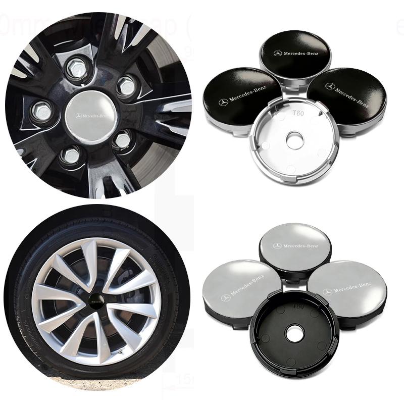 For Benz Car Wheel Center Hub Cap Badge Wheel Sticker Decoration Accessories AMG W213 W124 W108 W126 Exclusive W204 W222 W205 CQ1 