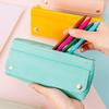 New High-elastic Oxford Cloth Solid Color Pencil Case Creative Student Stationery Box Environmentally Simple Pencil Case