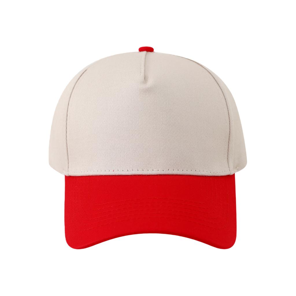 European and American Color Matching Five-piece Hard-top Baseball Cap Children Spring and Summer Outdoor Activities Peaked Cap Men's Embroidery Print