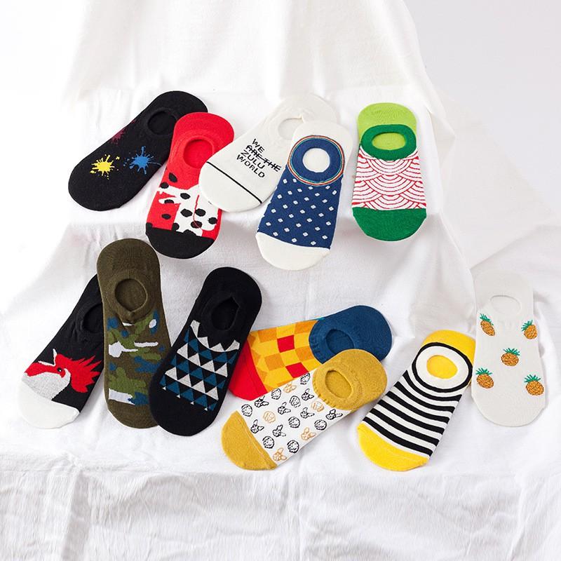 Womens Invisible Low-Cut Cotton Socks Non-Slip Ankle Breathable Casual Short Daily Wear