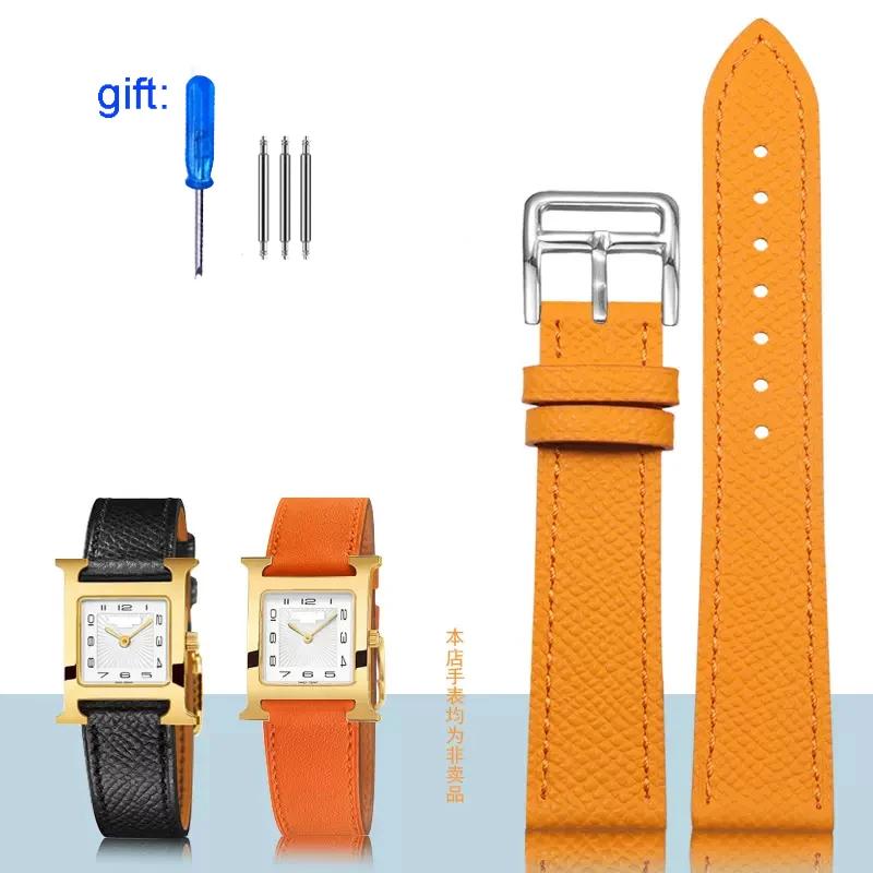 Классический ремешок для часов из натуральной кожи подходит для часов Hermes 14/16/18/20 — фото 18