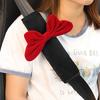 Red Bow Car Interior Neck Pillow Headrest Car Seat Belt Shoulder Cover Steering Wheel Cover Cute Women Car Decorations Supplies