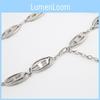 Dletter Metal Silver Chain Waist Chain Adjustable Skirt Versatile Jeans