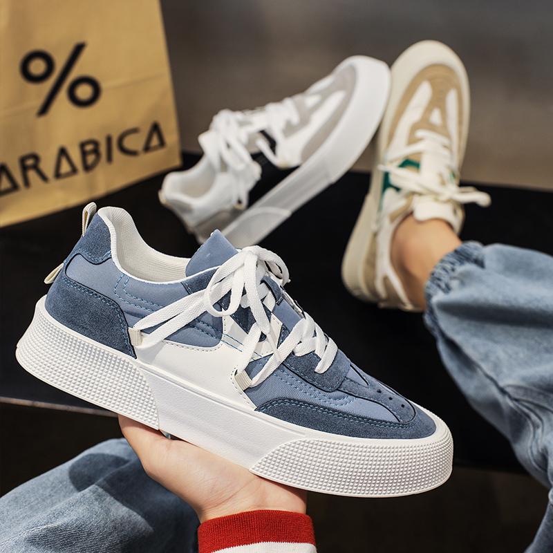 Thick-Soled Canvas Shoes 2022 Summer Men Casual Shoes Fashion Comfortable Wear-Resistant Shoes Outdoor Non-Slip Outsole Shoes 44