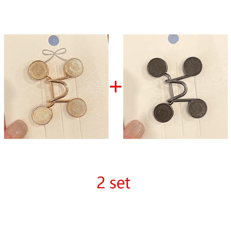 Spille in metallo per pantaloni e gonne da donna, jeans, clip per vita regolabile, accessori per abbigliamento, cucito, set di spille da donna, spille per stringere la vita