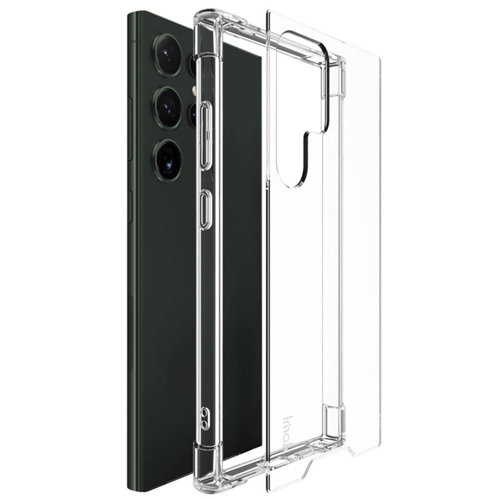 IMAK For Samsung Galaxy S24 Ultra Case PC+TPU Shockproof Clear Phone Cover