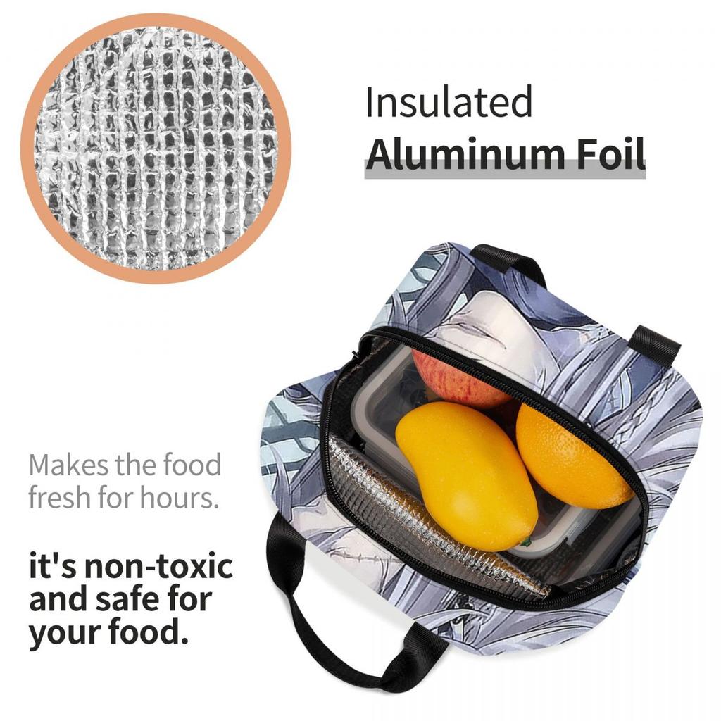 Undertaker Black Butler Insulated Lunch Bag for Women Office Cooler Thermal Food Box Tote Portable Lunch Boxes Container