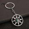 Heart-shaped Compass Keychain Alloy Mini Bag Charm Outdoor Adventure Gear Camping Backpack Gift for Hikers