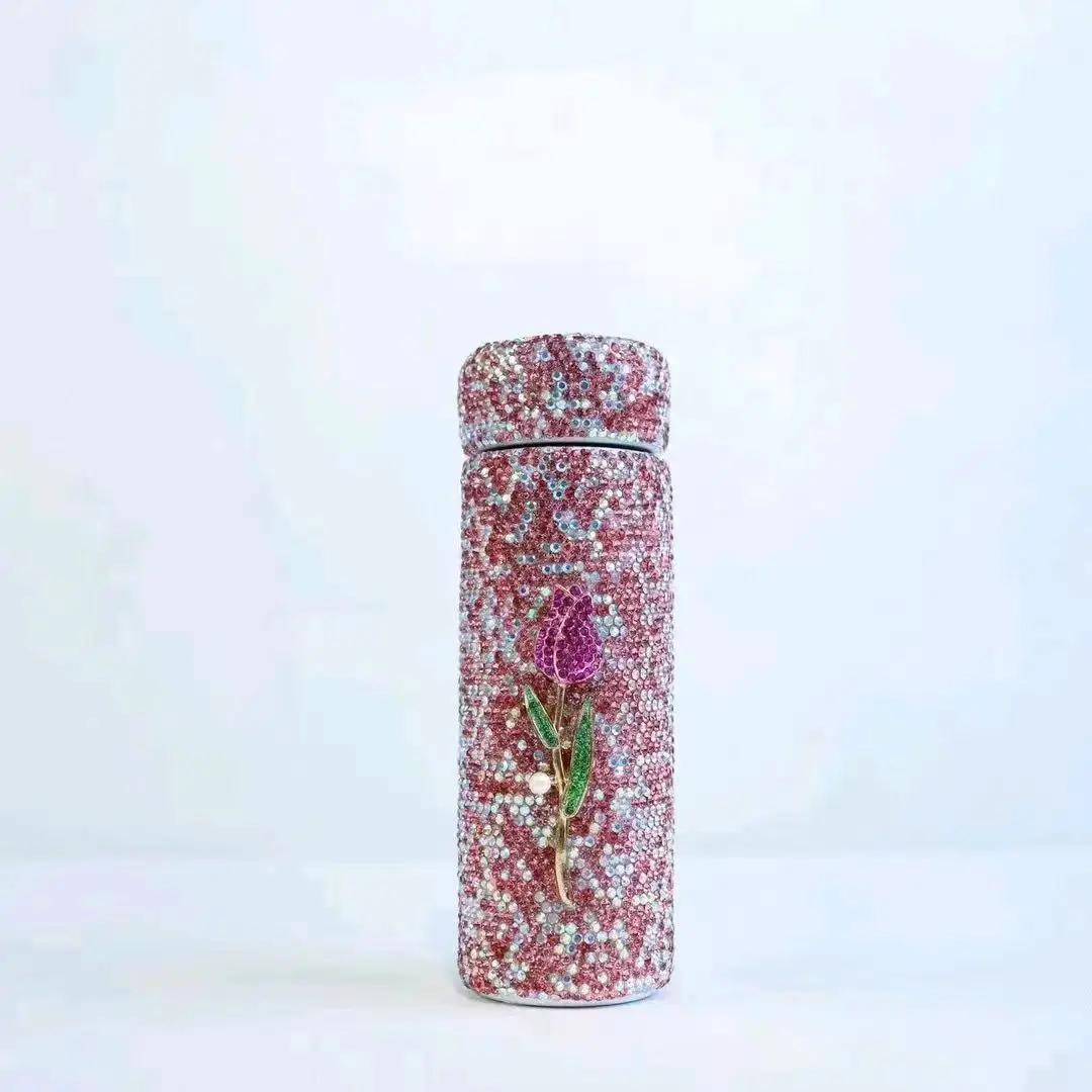 

150 мл мини-изолирующая кружка с двойными стенками из нержавеющей стали, бутылка для воды, портативный термос, термос, блестящая ромбовидная кружка для кофе 150ML белый