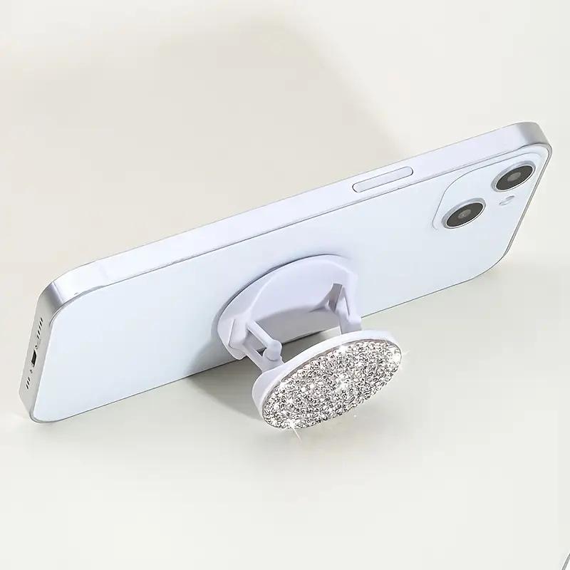 Diamond Mobile Phone Pull-out Stand, Colorful Folding Holder for Hands-Free Use