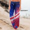 Women's Fashion Loose-Fit Drawstring Elastic Waist Casual Printed Pants