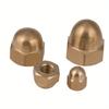Decorative Brass Dome Head Cap Nuts - M3 To M14 Sizes, Polished Finish Hex Acorn Cover Nuts for Enhanced Fastening