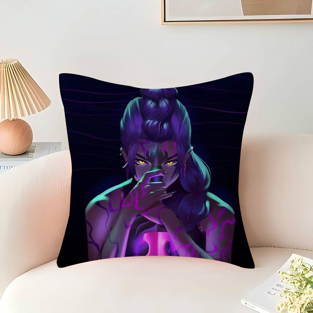 Dämonenjäger Rumi Kissenbezug Schlafzimmer Sofa Dekorative Kissenhülle mit Reißverschluss Weicher Kissenbezug