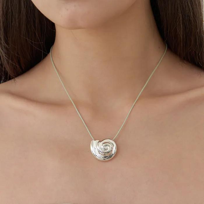 Seashell necklace_cotton