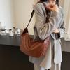 Large Capacity Soft Leather Shoulder Bag Women's Hobo Bag Crossbody Bag