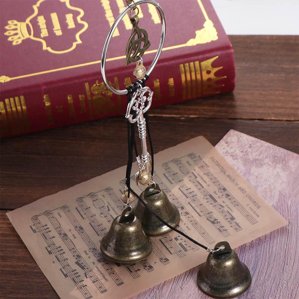 Garden Door Handmade Hanging Witch Bell Vintage Creative Wind Chime Wreath Novelty Retro Metal Pendant Door