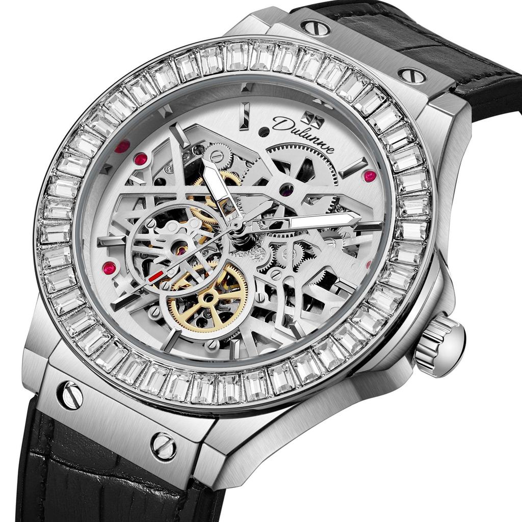 Durham Wei Diamond Openwork Automatic Men's Watch - Hengbao Style, Waterproof, Popular Design