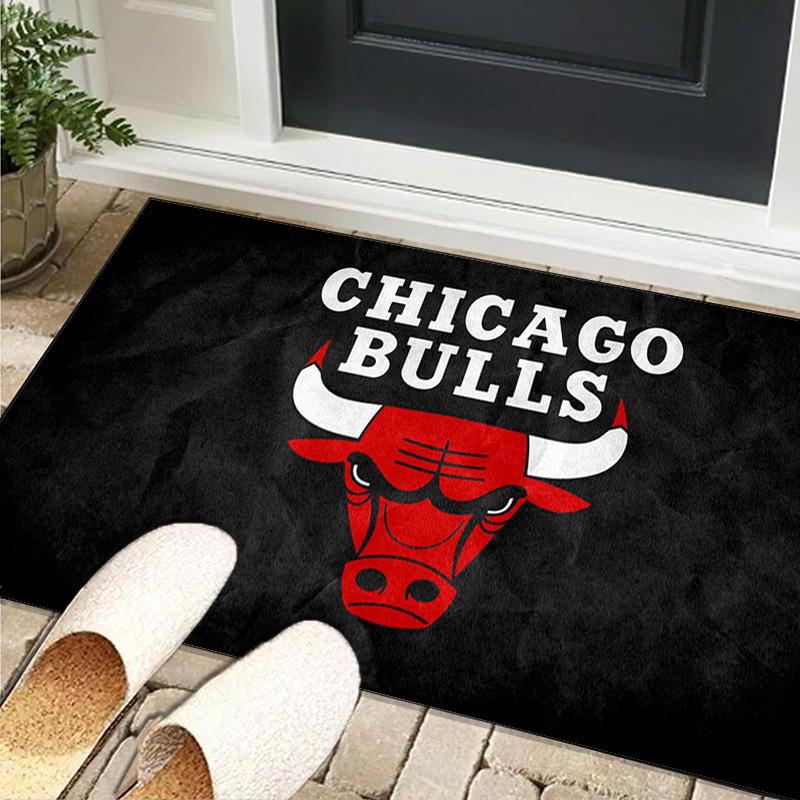 1PC rug Chicago-Bulls Logo Carpet, Chair Rug,Area Rug for Office Bedroom living rooms bedroom, Doormat decor Christmas fan gifts
