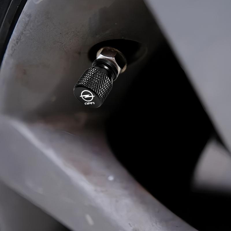 4Pcs Car Wheel Tire Valve Caps Air Stem Covers Accessories For Opel Astra j Insignia Astra g Corsa Zafira b Mokka Vivaro Meriva