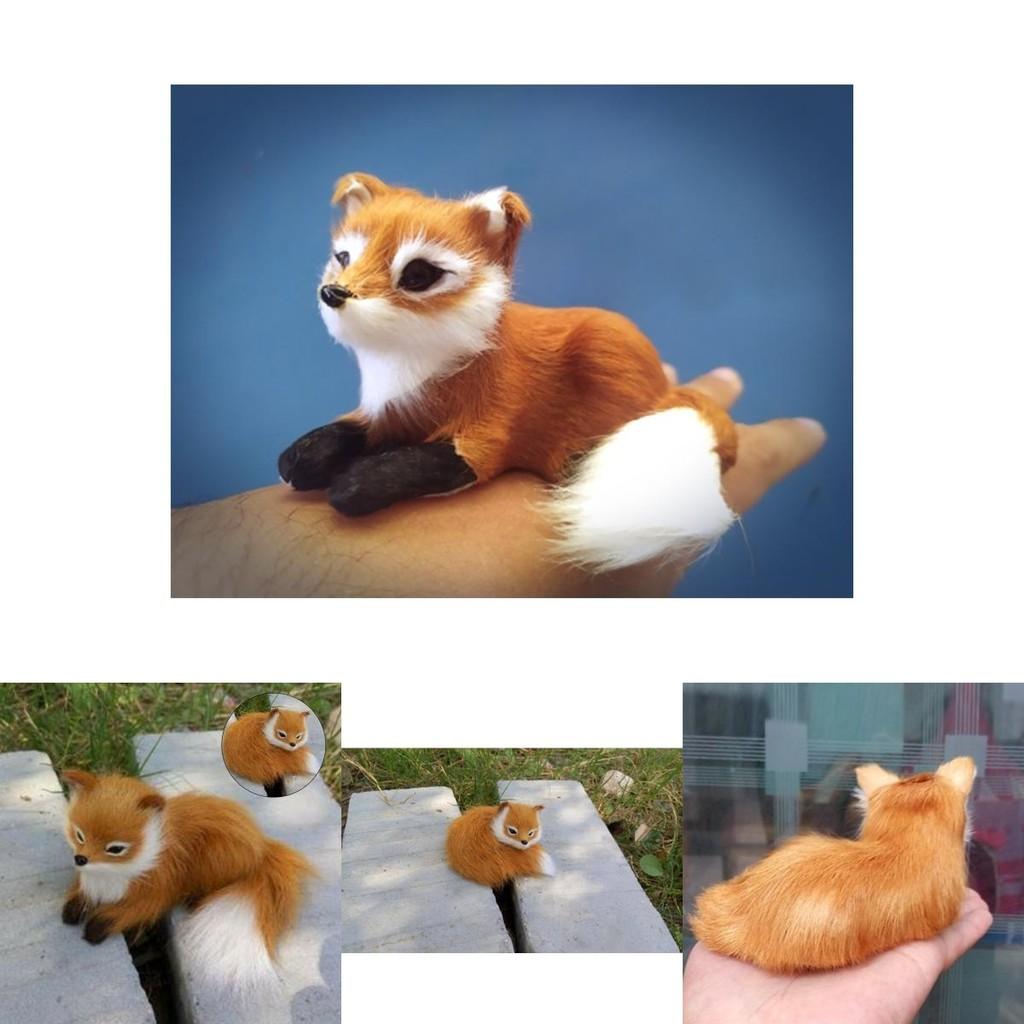 Simulated Animal Fox Plush Toy Realistic And Cute Children's Christmas Gift