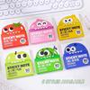 Cartoon Fruit Memo Pad Paper Dopamine Pull Out Design Planner Schedule Stickers Self-Adhesive Pearlescent Transparent