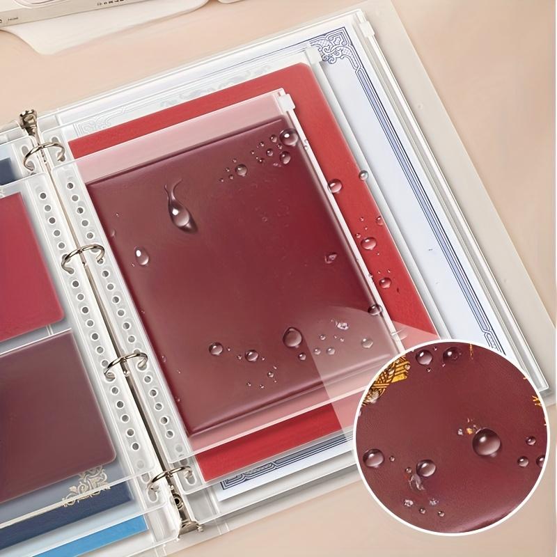 Durable Waterproof Zipper Binder, Plastic Material, Secure Lock Closure, Essential Documents Organizer