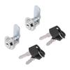 2pcs Cylinder Cam Locks RV Compartment Lock Keyed Alike Cam Locks Tool Box Replacement Hardware
