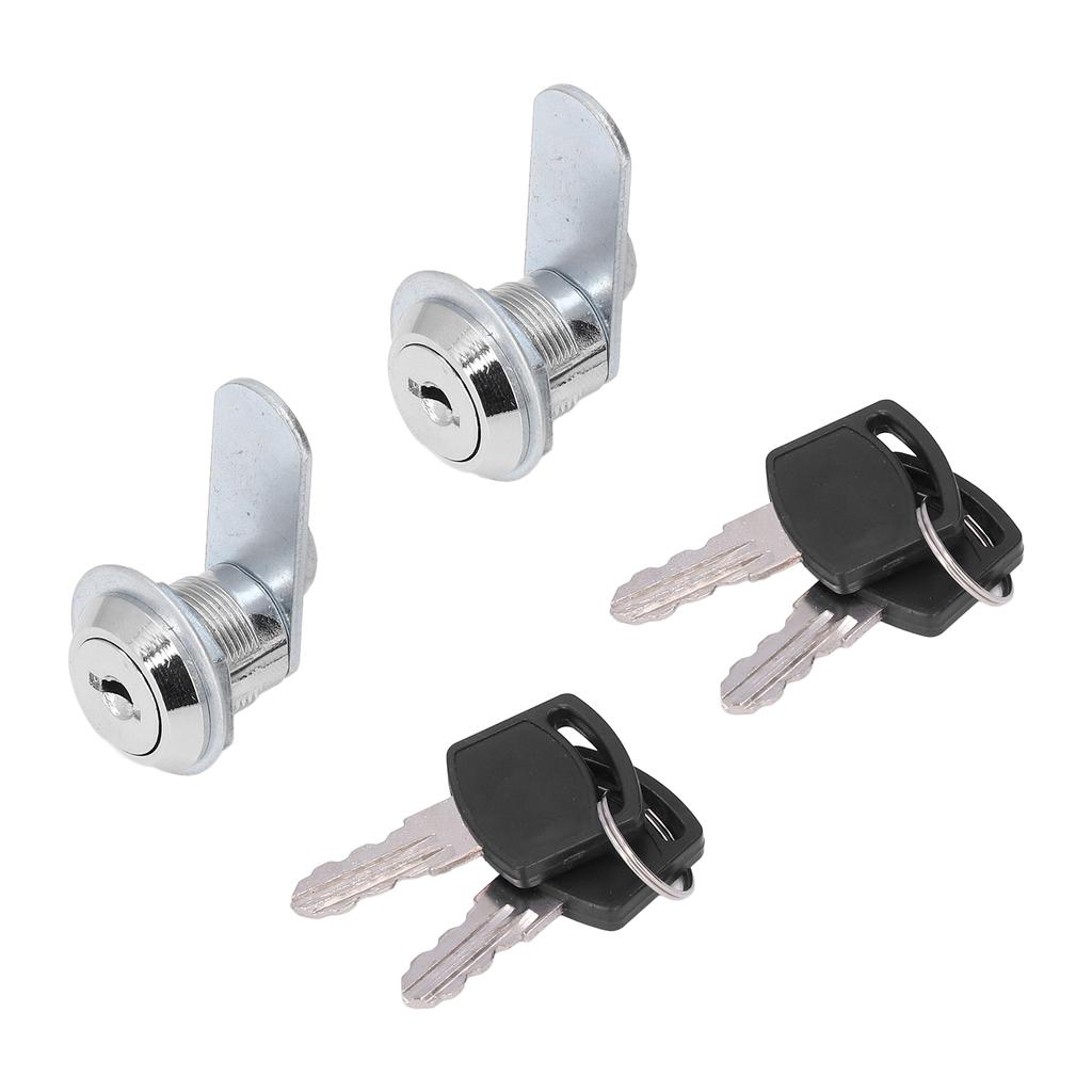 2pcs Cylinder Cam Locks RV Compartment Lock Keyed Alike Cam Locks Tool Box Replacement Hardware