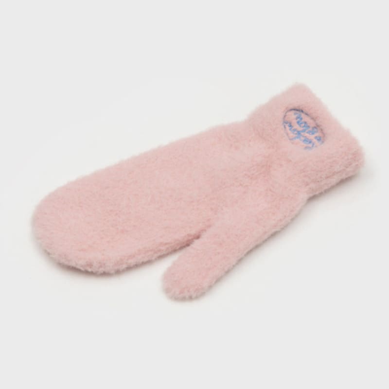 RECLOW FLUFFY LOGO GLOVE PINK