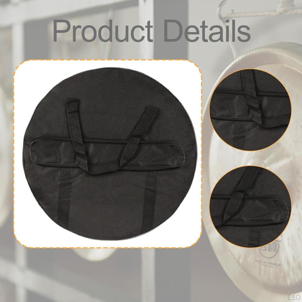 Cymbal Bag Carry Case Side Pocket Storage Gong for Stage Show Concert Live