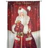 Merry Christmas Santa Claus Red Sheer Curtains for Living Room Modern Voile Curtain Bedroom Tulle Curtains Window Drapes Decor