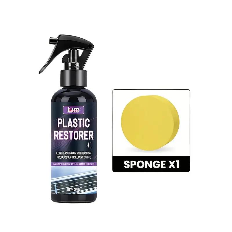 

Car Leather Polish Spray: Suitable for Plastic, Rubber, and Vinyl, Restores Surface Gloss,Polishes and Nourishes,Visible Results 100ml