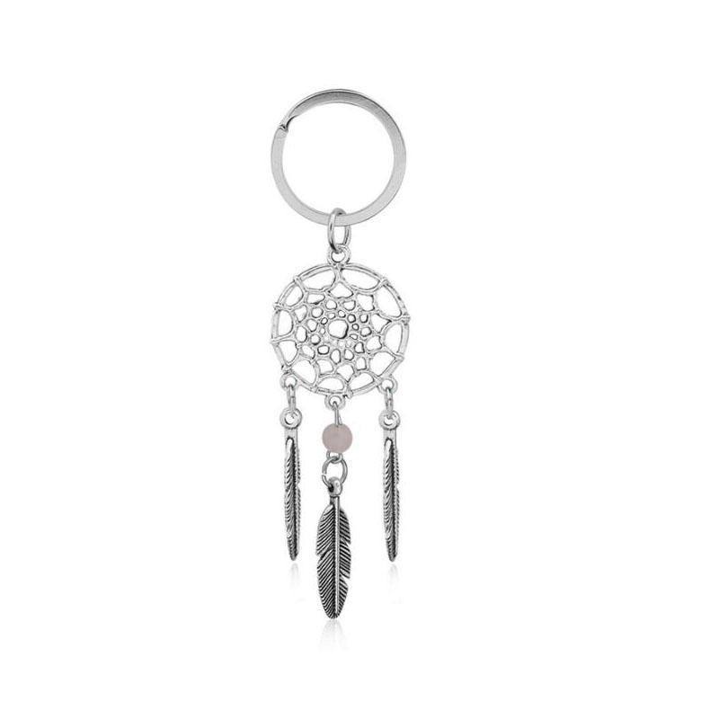 Dream Catcher Dreamcatcher Women Girls Leaf Key Chain Ring Keyrings Holder Gifts