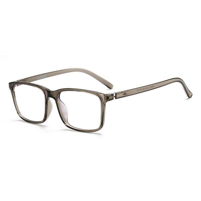 TR90 Spring Leg Square Optical Eyeglasses Women Anti Blue Light Prescription Glasses 0 To -6 0