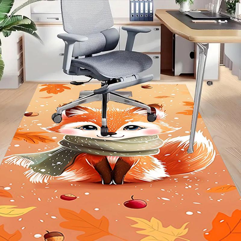 1PC Autumn Fox Extra Large Non Slip Floor carpet, Office, family, bedroom, Studio Large Area Rug Indoor Rugs, Vibrant Colors