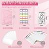 PU Leather Budget Binder With Cash Envelopes Pockets Zip Small French Budget Pouch Binder For Saving Money A6 Planner Organizer