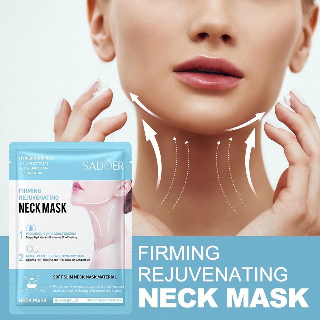 1/5/10PCS Firming And Rejuvenating Neck Mask, Neck Facial Mask, Containing Hyaluronic Acid, Asiatica
