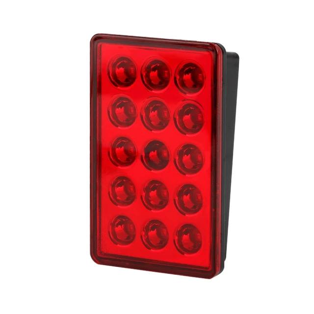 

F1 Style 15led Brake Pilot Lights For Car Motorcycle Led Rear Tail Lights Abs Auto Warning Reverse Stop Safety Lamps 12V красный