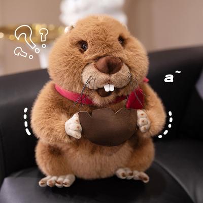 Cute Pet Groundhog Plush Doll Groundhog Doll Children'S Day Gift Sleeping Doll