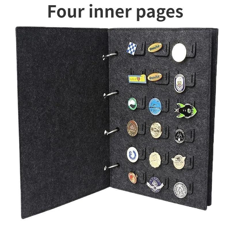 1pcs Felt Jewelry Display Book with Brooch Storage Bag Multi-Functional Earring Necklace Display Board Brooch Storage Box