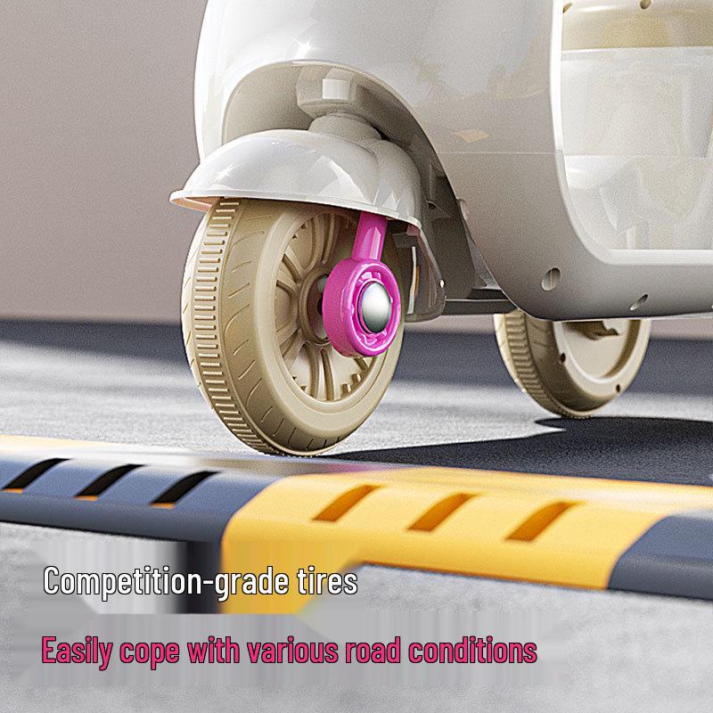 2024 Model Children's Electric Tricycle for Boys and Girls, Ages 3-12, Long Range, Pushable.