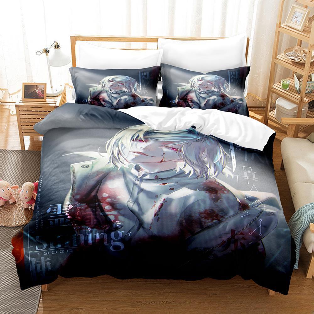 Akudama Drive Bedding Set Single Twin Full Queen King Size Bed Set Adult Kid Bedroom Duvet cover Sets 3D Anime Bed Sheet Set