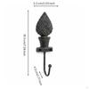 Rustic Hook with Mounting Screws Heavy Duty Cast Iron Vintage Decorative Wall Hooks for