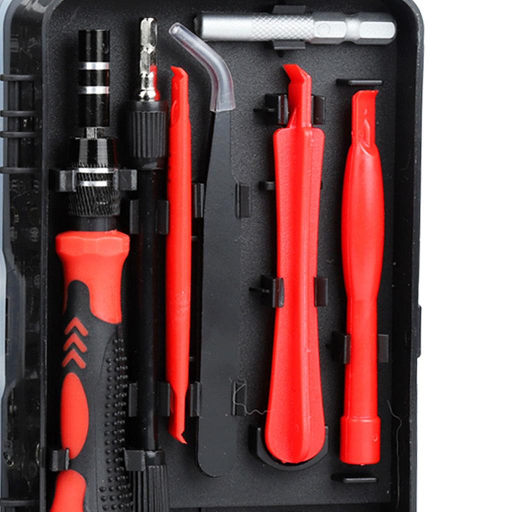 Carbon Steel Screwdriver Set Multipurpose Electronic Disassembly and Repair Tools for Watch Mobile Phone Red