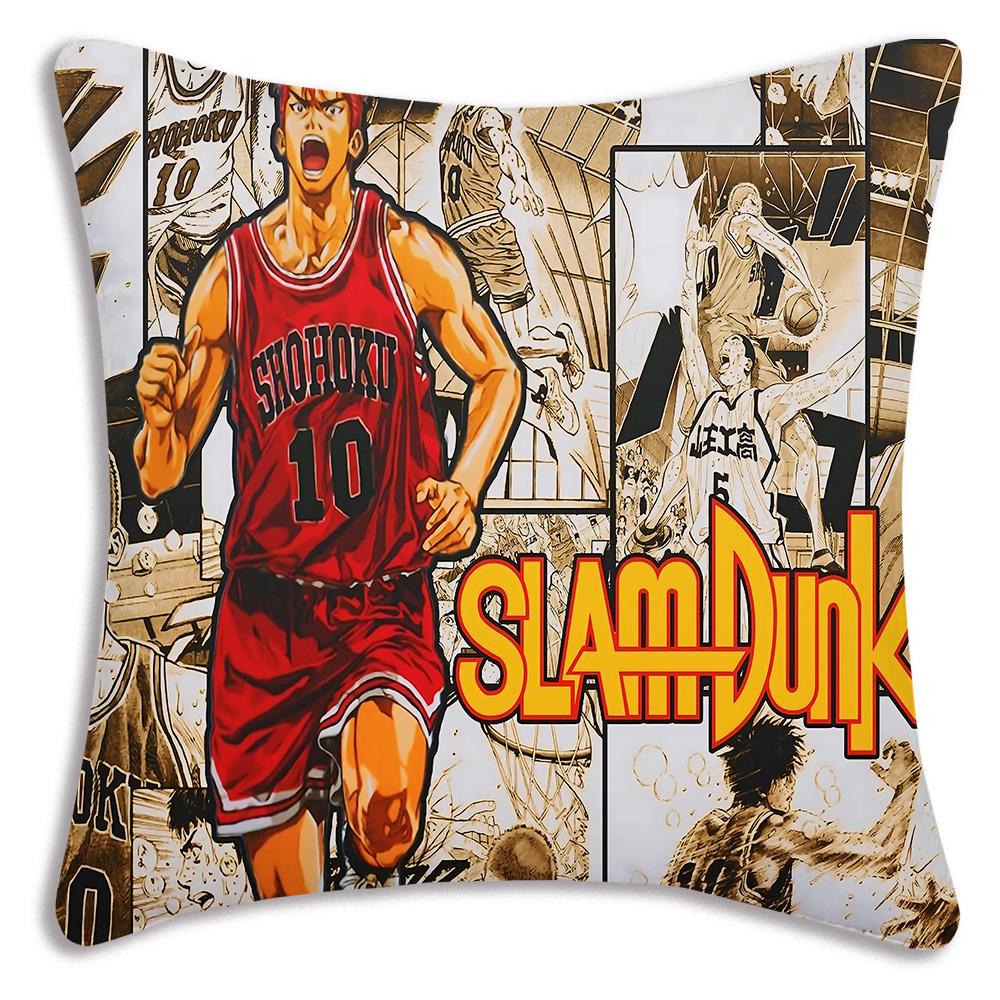 Anime For Slams D-Dunk Pillow Covers Cartoon Sofa Decorative Home Double-sided Printing Short Plush Cute Cushion Cover