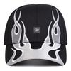 Unisex GAT Letter Flames Embroidery Hip Hop Baseball Hat Personality Caps Spring Autumn Outdoor Leisure Hats Travel Accessories for Women Men