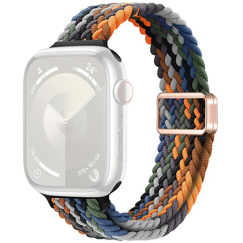 

KALEBOL Braided Watch Band for Apple Watch Series 10 Ultra 9 8 7 SE 6 5 4 3 2 1 46mm 49mm 45mm 44mm 42mm Elastic Nylon Strap Camo